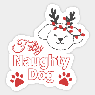 Feliz Naughty Dog Sticker